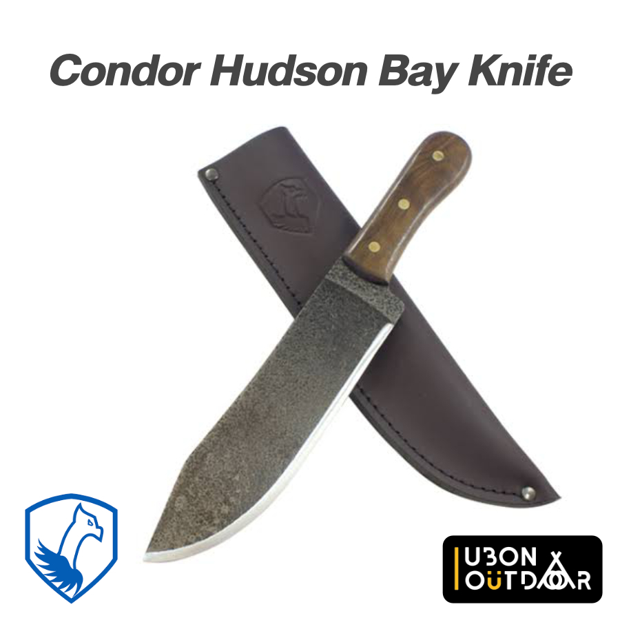 มีดเดินป่า Condor Hudson Bay ใบยาว 8.5 นิ้ว พร้อมซองหนังใส่