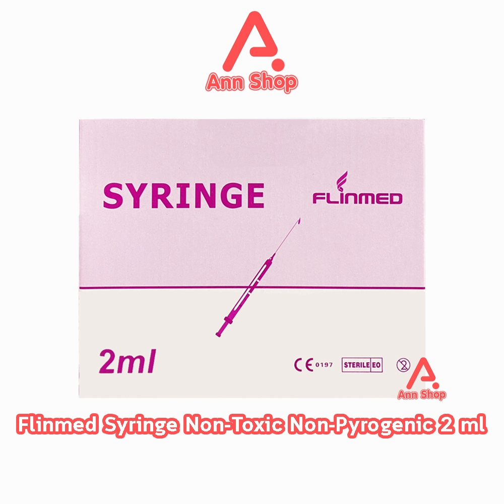 Flinmed Syringe ไซริงค์ กระบอกฉีดยา ไม่มีเข็ม 2 ml. บรรจุ 100 ชิ้น (1 กล่อง) CC 3202 ล้างจมูก ป้อนยา