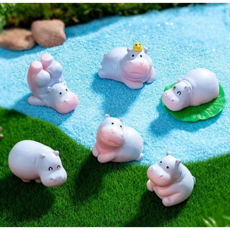 (พร้อมส่งในไทย) เรซิ่นน้องหมูเด้ง 6 แบบ ตัวจิ๋วสุดน่าร๊ากกก