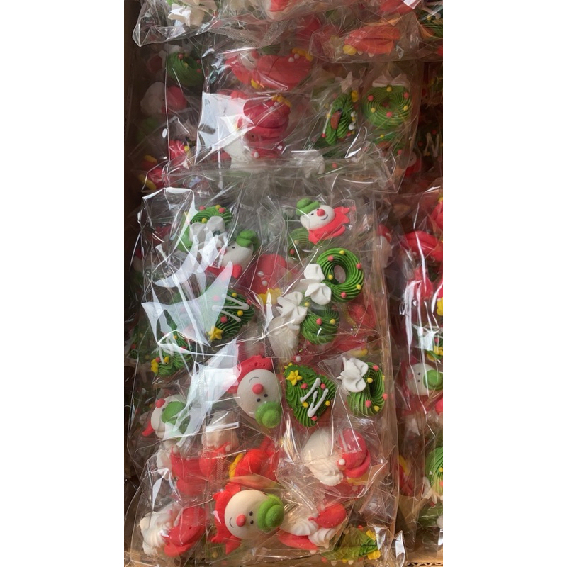 ตุ๊กตาไอซิ่งสำหรับแต่งหน้าเค้กบรรจุแพ็คละ80ตัวตุ้กตาน้ำตาลเเต่งหน้าเค้กมีหลายแบบ