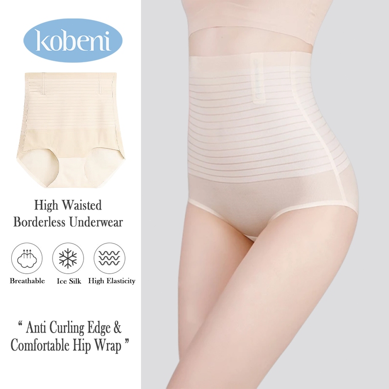 ⭐KOBENI⭐กางเกงในเก็บพุง เอวสูง Ultra-thin Jelly Cooling เก็บพุงทันที เกงในกระชับสัดส่วน ยกสะโพก ขอบไม่ม้วน