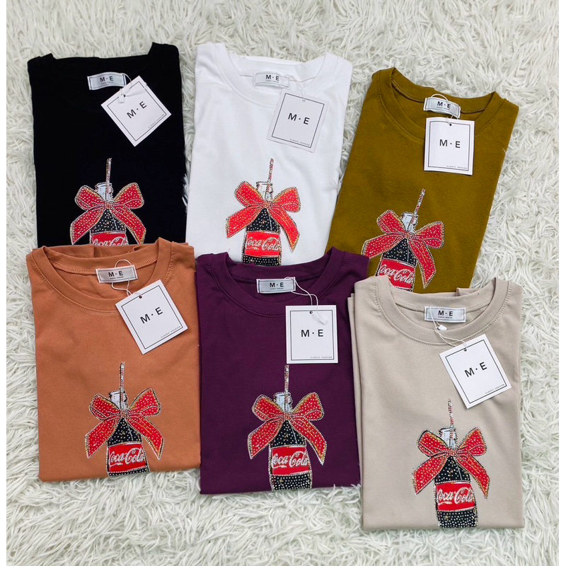 เสื้อยืดป้าย M.E (โค้ก.รีดเพรช),Oversize