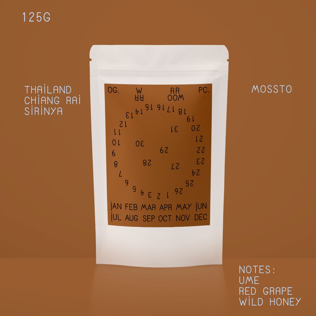 Wonderroom - เมล็ดกาแฟ Thailand Chiang Rai Sirinya (Mossto) (125g)