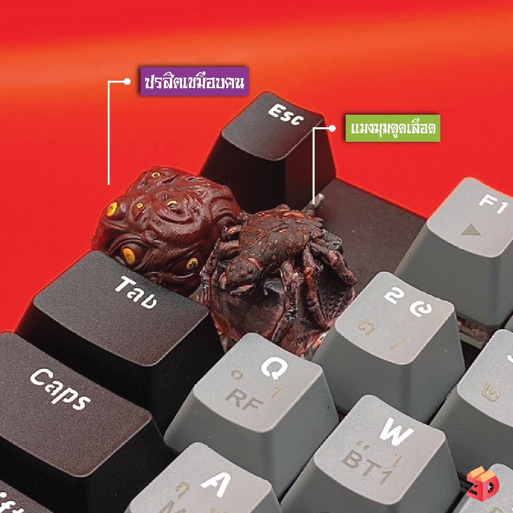 'The Spooky Keycap' Halloween Horror Keycaps ชุดคีย์แคปสยองขวัญ ฮาโลวีน