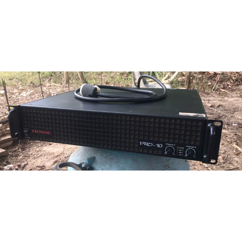 เพาเวอร์แอมป์ HONIC PRO-10 กำลังขับ 2x1,200W ที่ 8 Ohm มือสอง