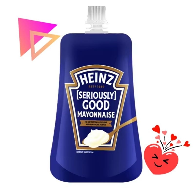 ไฮนซ์ มายองเนส ลดไขมัน 120 กรัม (seriously) good ฉลากฟ้า heinz mayonnaise
