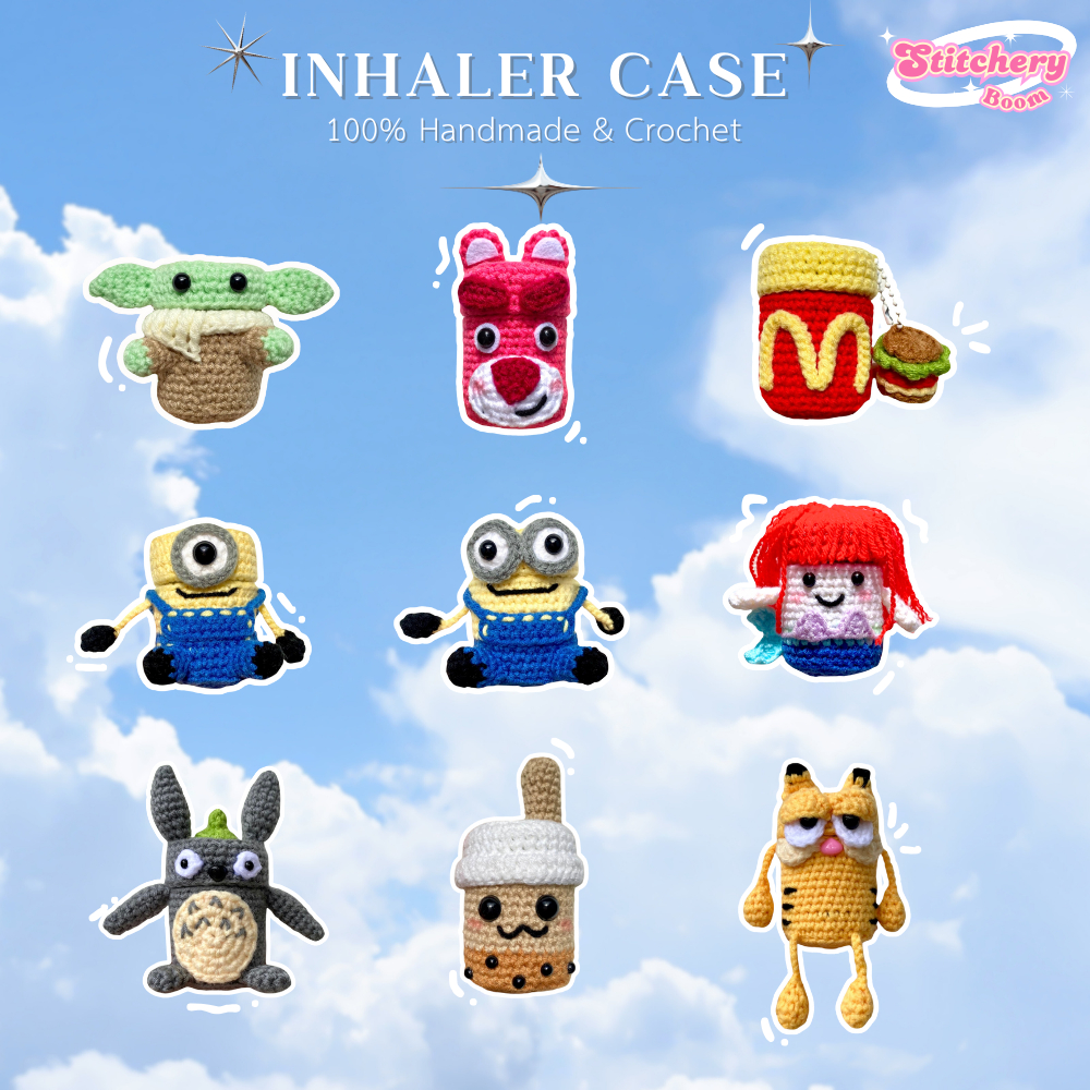 Inhaler Case | เคสยาดมยาดมไหมพรม หงษ์ไทย ลายการ์ตูนนุบนิบ Crochet Handmade