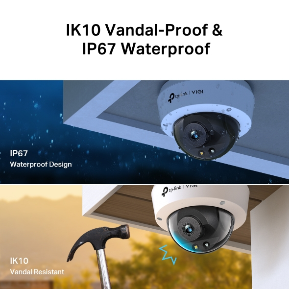 TP-Link VIGI C250 5MP Full-Color Dome Network Camera (VIGI C250)