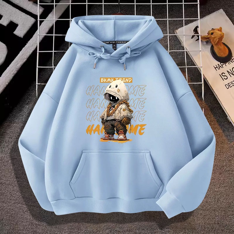 L953เสื้อฮู้ดแขนยาวลายแฟชั่นสวย..มี7สีหลายไซส์เลือกได้(S-3XL)