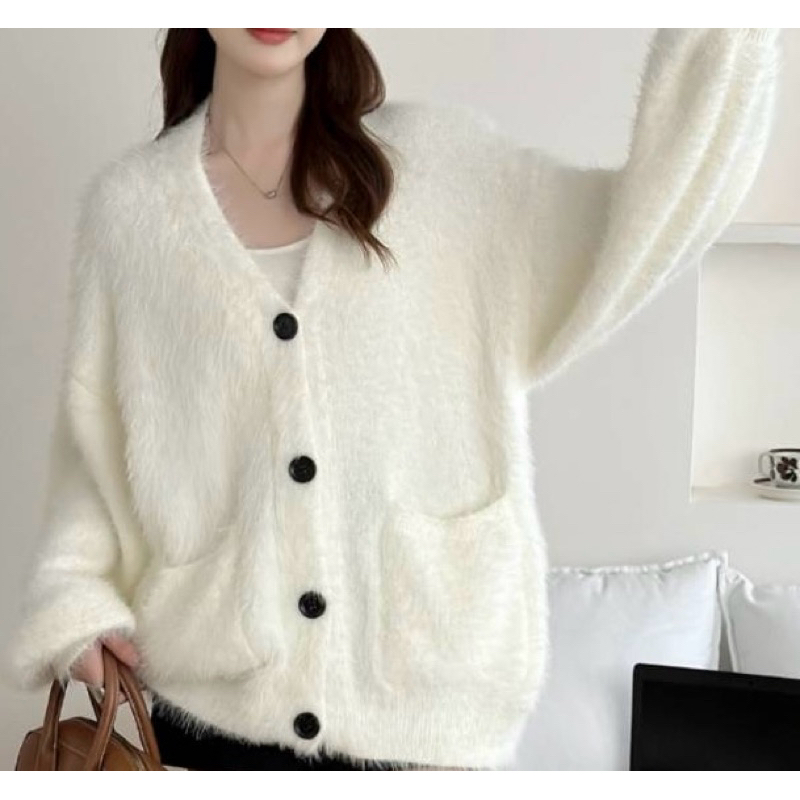 เสื้อกันหนาวขนมิ้งผ้านุ่มอก50นิ้ว931