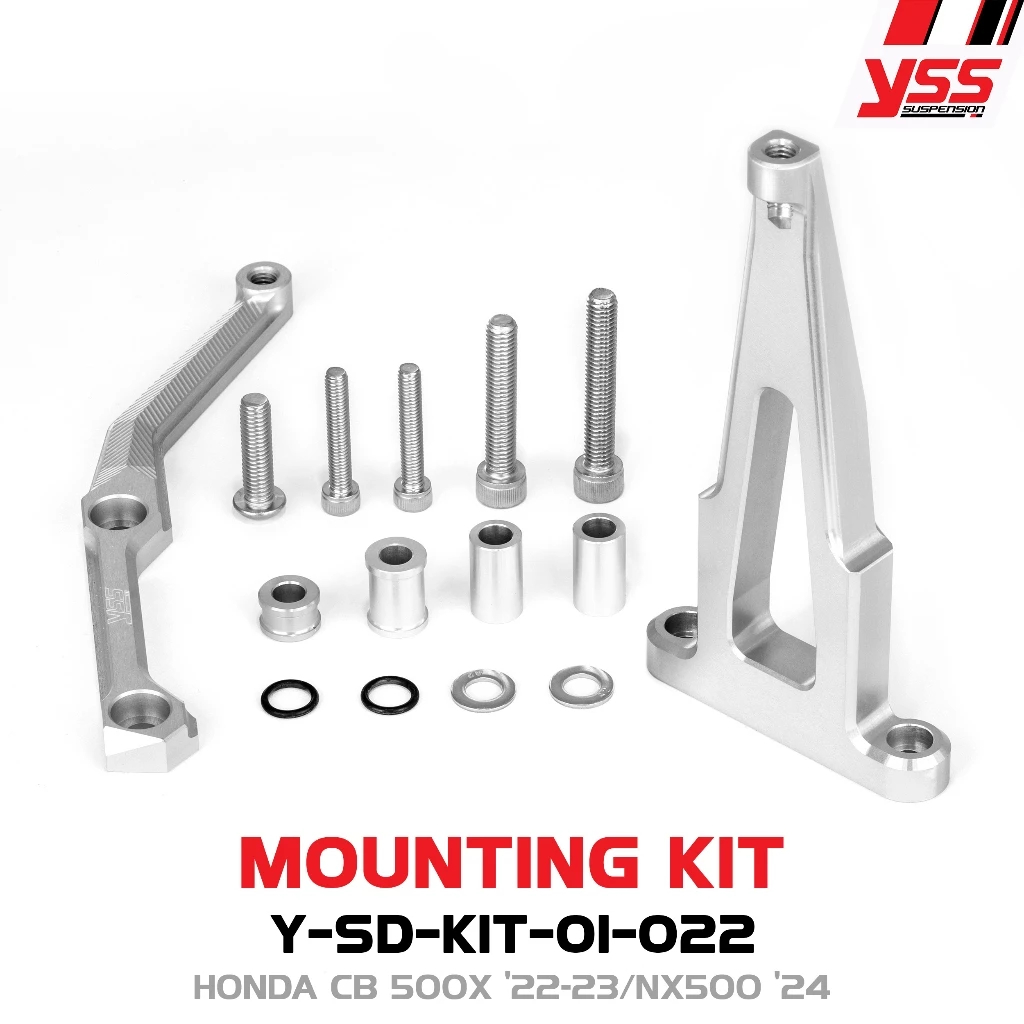 YSS ขาจับกันสะบัด HONDA CB500X ปี 22-23 และ HONDA NX500 ปี 2024  ขายึดกันสะบัด MOUNTING KIT ขาจับกัน