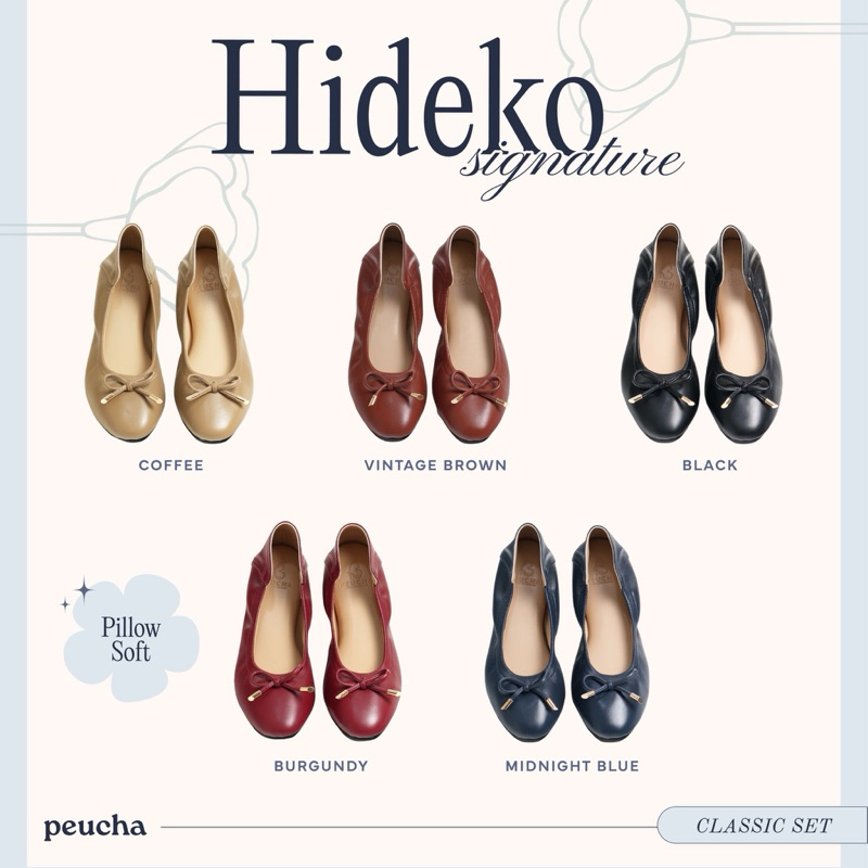 Hideko signature รองเท้าคัทชูพื้นนุ่ม