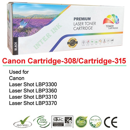 ตลับหมึก Canon LBP3300 / LBP3360 (Canon Cartridge-308) สีดำ Color Box