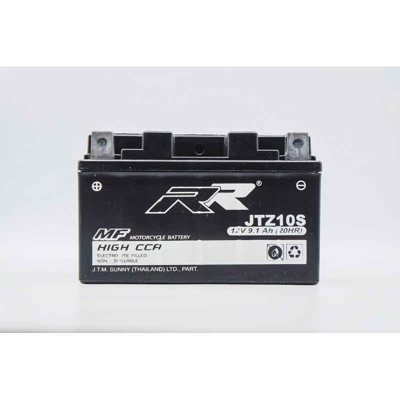 RR BATTERY JTZ10S แบตเตอรี่ 12V 9.1AH สำหรับ FORZA300-350 และรถรุ่นอื่นๆ มีรับประกัน 5 เดือน ลูกละ 8