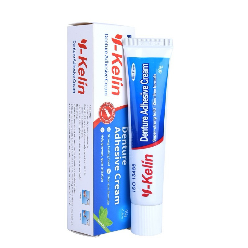 ครีมติดฟันปลอม Y-Kelin 40g กลิ่นมินท์