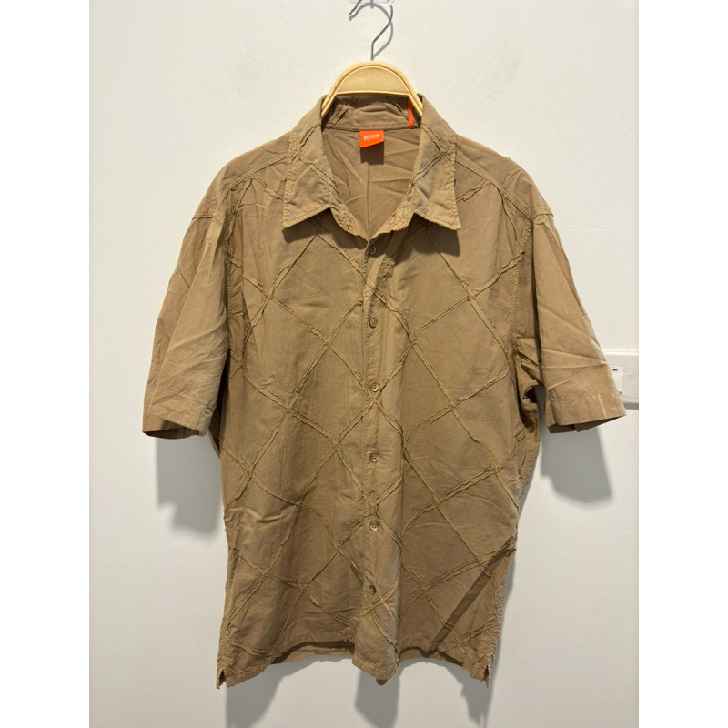 BOSS HUGO BOSS OVERSIZED-FIT SHORT-SLEEVED SHIRT Made in Italy 🇮🇹 Authentic 100%