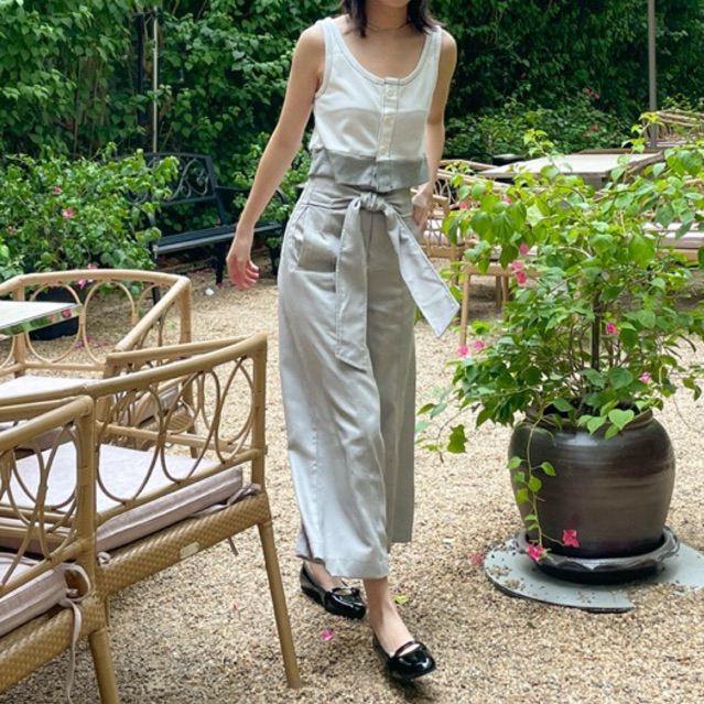 Obi trousers - Mist กางเกงขายาว