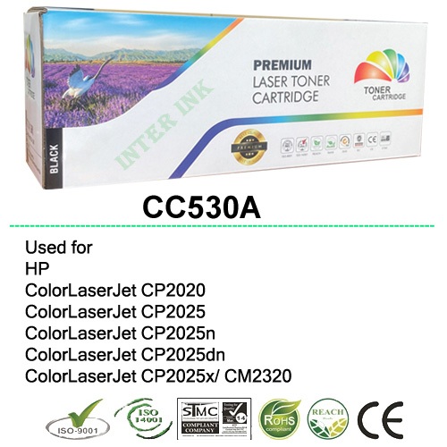 หมึกพิมพ์ Color LaserJet CP2020 / CP2025 / CP2025n / CP2025dn / CP2025x / CM2320 (CC530A) สีดำ Color