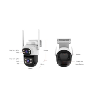 VstarcamCS622DR WIFI (เลนส์คู่) กล้องวงจรปิดไร้สาย ความละเอียด 3MP(1296P) Outdoor ภาพสี มีAI+ คนตรวจจับสัญญาณเตือนC622DR