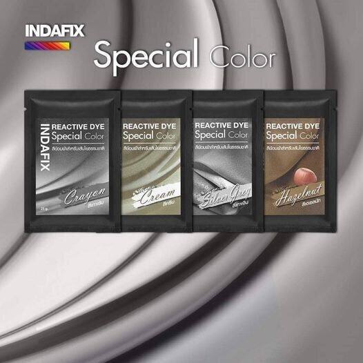 🌈INDAFIX สีย้อมผ้า Reactive Dyes Special Color ขนาด 25g.