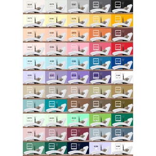 เอสคลาส สีทาบ้าน สีน้ำอะคริลิค สำหรับภายนอกและภายใน (เฉดสีเหลือง/ครีม) ขนาด 0.236 ลิตร [ฟรี! แปรงทาสี 1 นิ้ว]