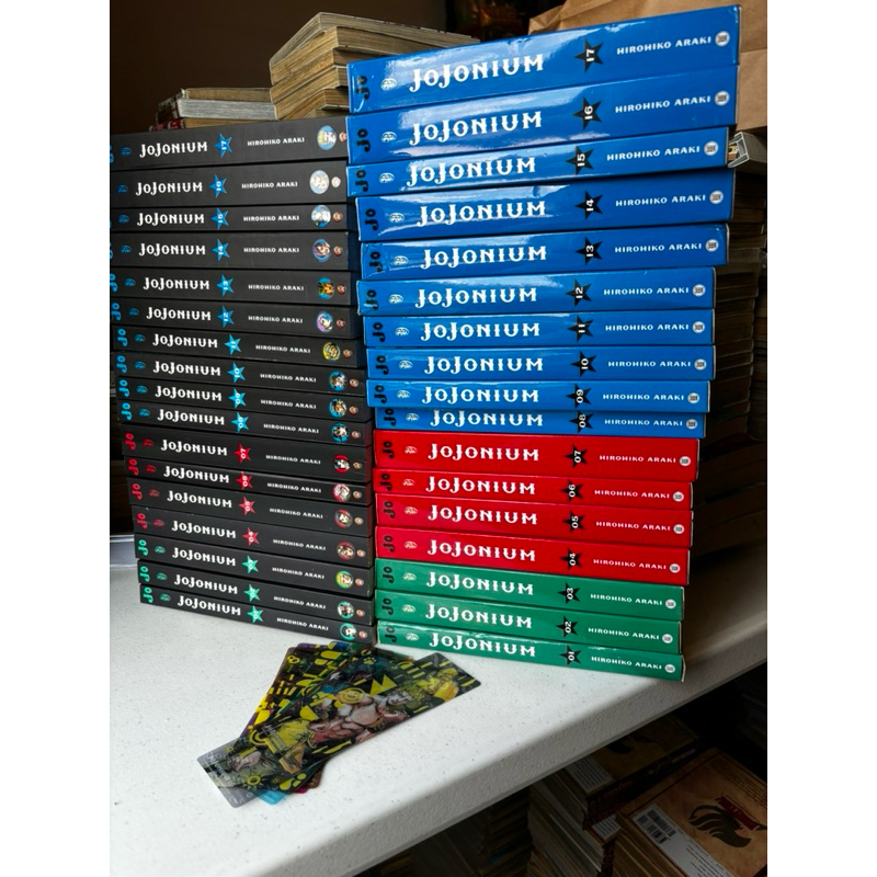 [พร้อมส่ง]JoJonium 1-17 สภาพบ้านสะสมมือสอง มีการ์ดคั่นเล่ม8-17 สวย