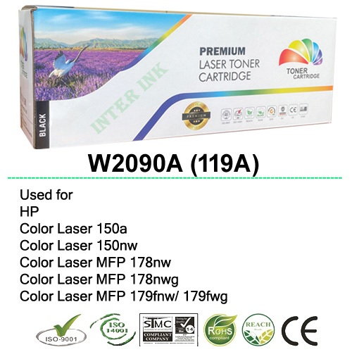 หมึกพิมพ์ W2090A (119A) สีดำ Color Box
