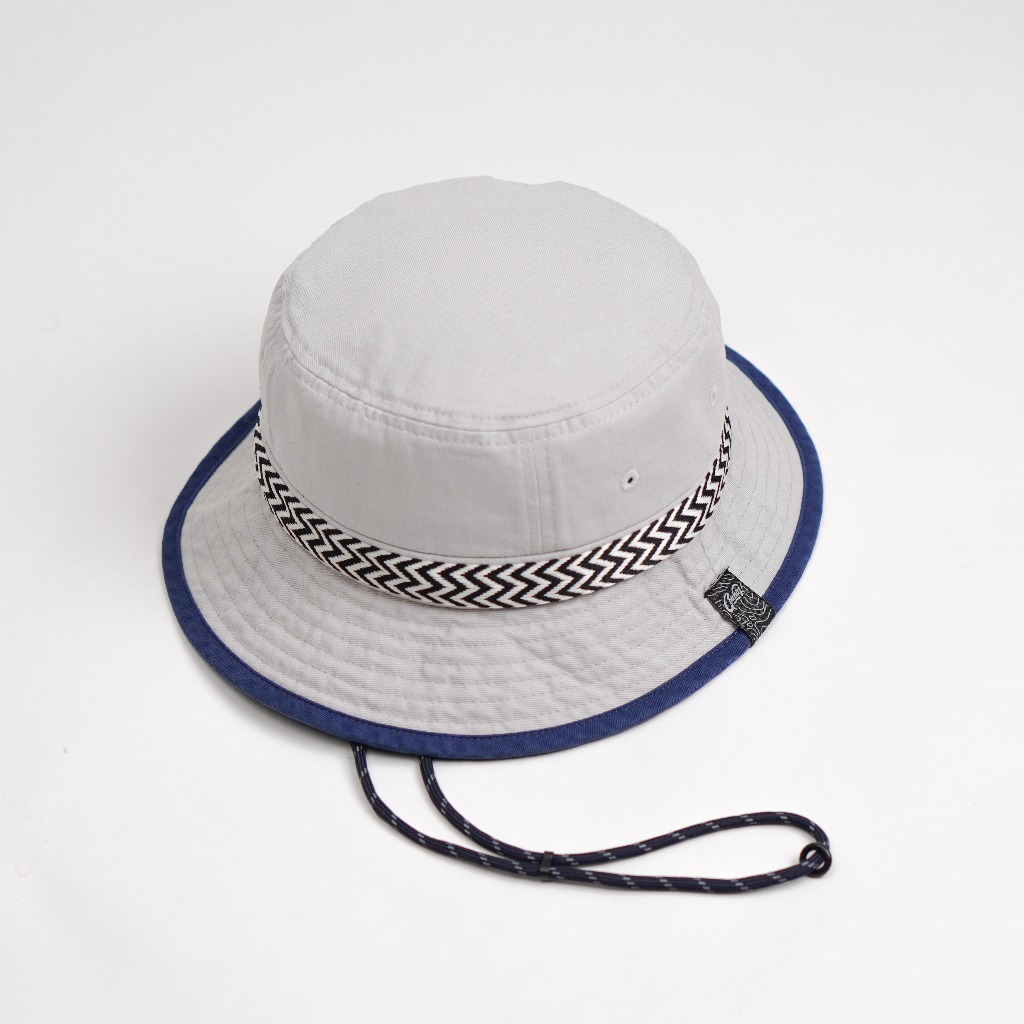 G135 Off-White หมวกบักเก็ต Cotton Washed สไตล์วินเทจ นุ่ม เบา ใส่สบาย ระบายอากาศได้ดี - รูปที่ 5