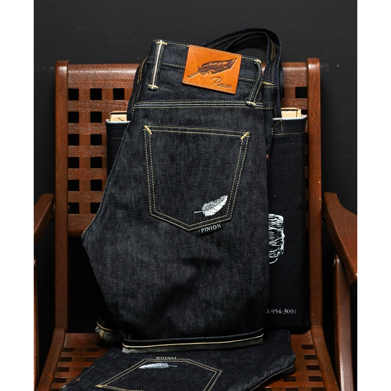 Pinions denim ขาสั้น White Gold 16oz Japan SELVEDGE แบรนด์ไทยของแท้