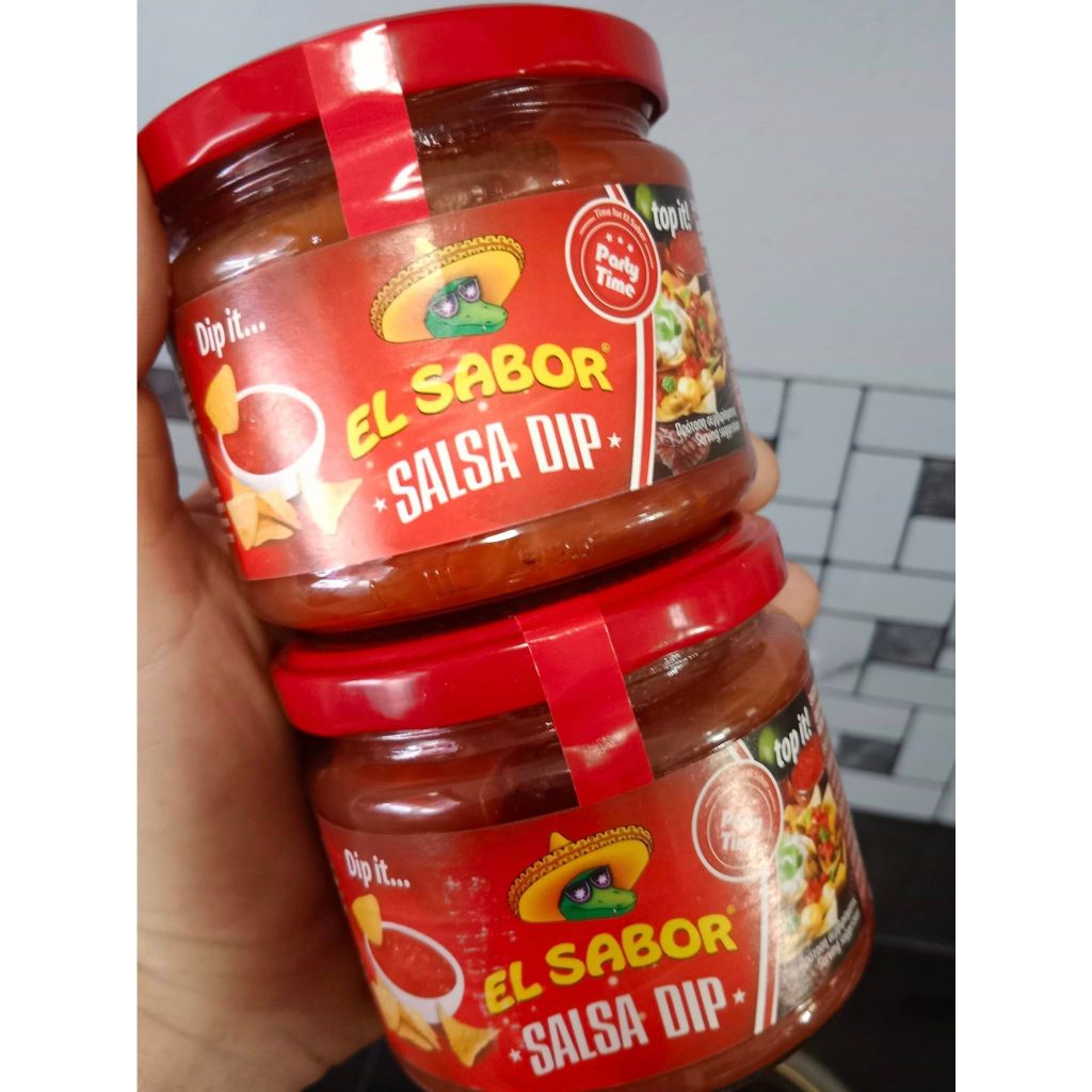 EL SABOR *** SPECIAL OFFER - LONG EXPIRY *** Mexican Medium Hot Salsa Dip 315g MEXICAN FOOD