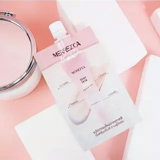 (ยกกล่อง) Merrez'ca Dewy Skin Makeup Base SPF50/PA++ เมคอัพเบส เมอร์เรซกา ดิวอี้ สกิน เมคอัพ เบส ขนาด 5ml. x 6 ซอง