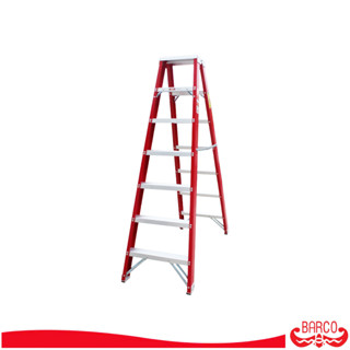 BARCO บันไดไฟเบอร์กลาสทรงเอ ขึ้น2ทาง 7 ขั้น 2.10 ม.