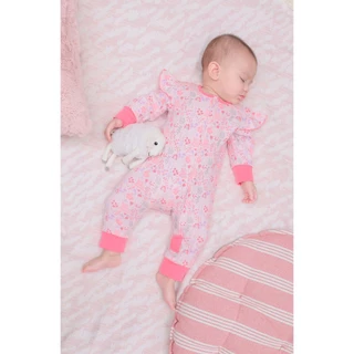 Zuper Mom (0 - 24 เดือน)ชุดหมีเด็กอ่อน ซิป รุ่น 2 WAY ZIPPER บอดี้สูทเด็กอ่อน ชุดเด็กแรกเกิด บอดี้สูทเปิดเท้า no.9069