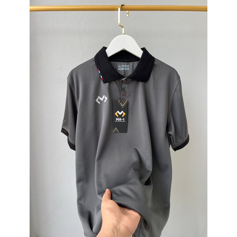 เสื้อโปโล MA-i รุ่น02  เสื้อเปล่า มีโลโก้  MA-I (ไฮเด้นท์)