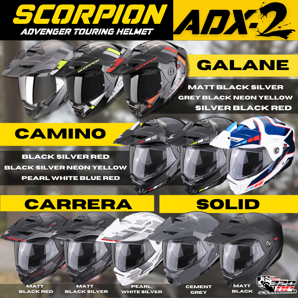 หมวกกันน็อค SCORPION ADX-2 | 8 ลาย มาใหม่ ส่งไว!!