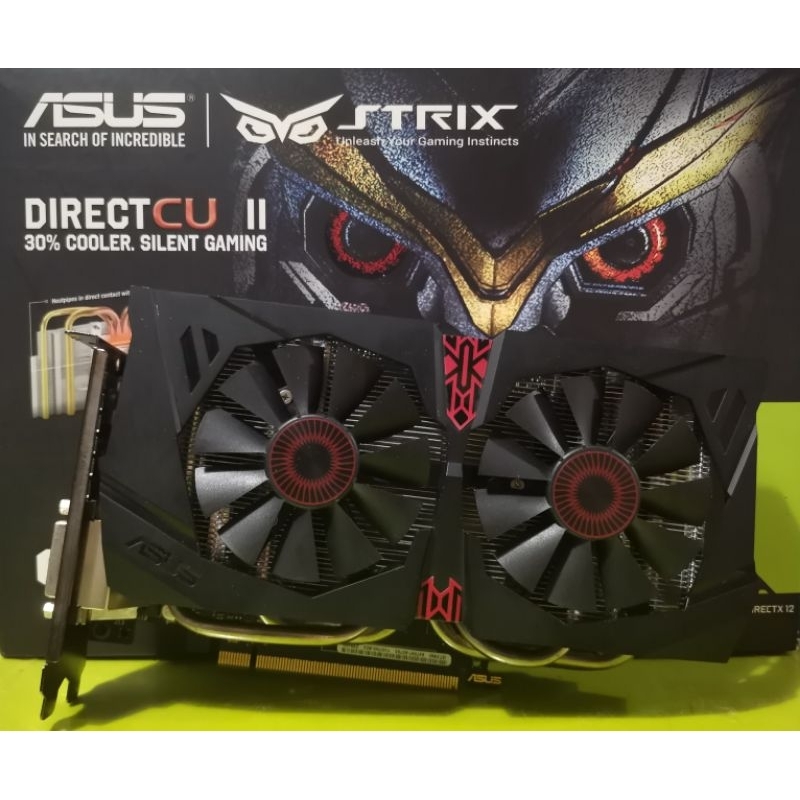 การ์ดจอ ASUS รุ่น NVIDIA GeForce GTX 960 4GB DDR5 ต่อไฟเลี้ยง 6 pin (no box) สินค้ามือสอง ไม่มีกล่อง