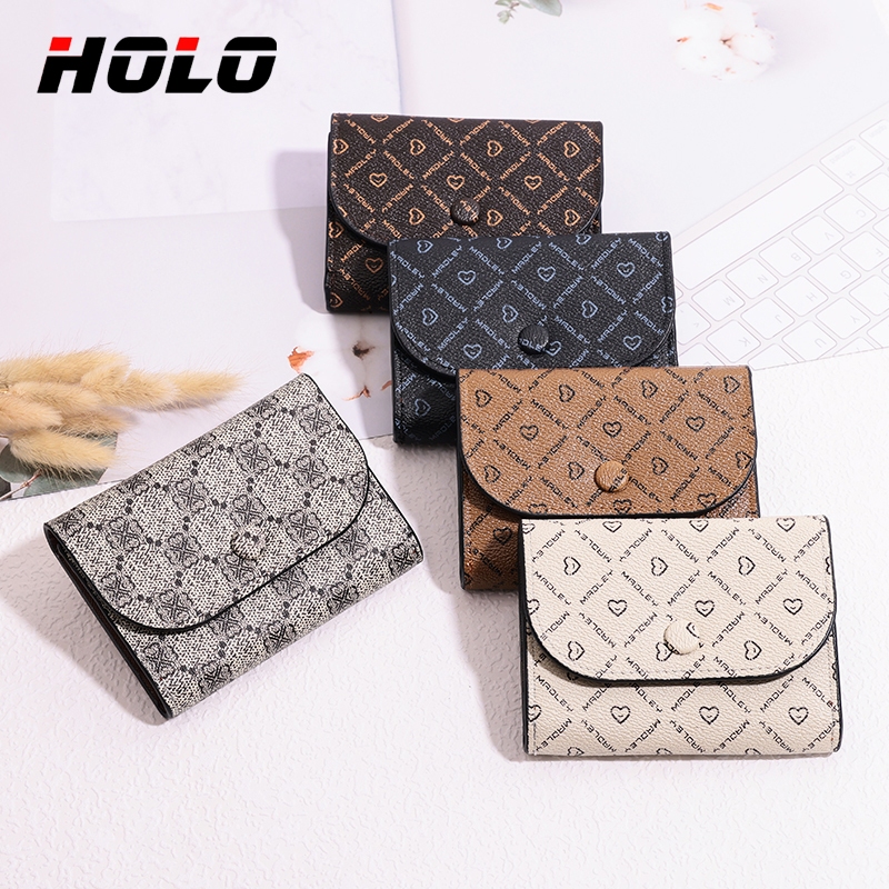 สไตล์ใหม่ แฟชั่น กระเป๋าสตางค์ ความจุขนาดใหญ่ สะดวกในการพกพา กระเป๋าใส่เหรียญ กระเป๋าสตางค์ผู้หญิง