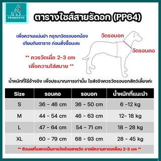 PrimePetto สายรัดอกสุนัข รุ่นพรีเมี่ยม สวมกระชับ เอาเเรงอยู่ มีแถบสะท้อนแสง สายรัดอกสุนัข แข็งแรงทนทาน