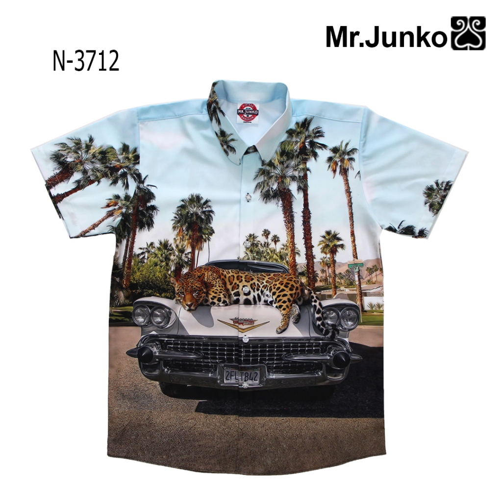 ส่งฟรี เสื้อเชิ้ต งานต่อลาย Mr-Junko ผ้านิ่มใส่สบายไม่ร้อน N-3712