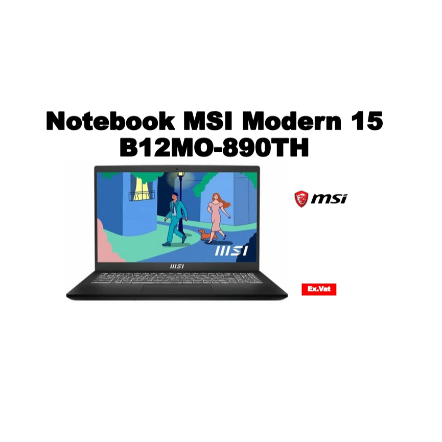 Notebook MSI  Modern 15 B12MO-890TH