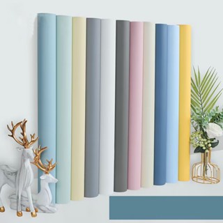 วอลเปเปอร์ สติ๊กเกอร์ ติดผนัง กาวในตัว มี 6 สี ให้เลือก ลายส…