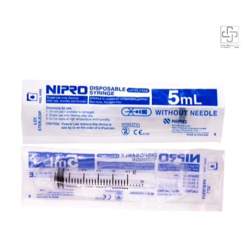 Nipro disposable syringe l ไซริงก์ นิโปร l Nipro一次性注射器 5 mL
