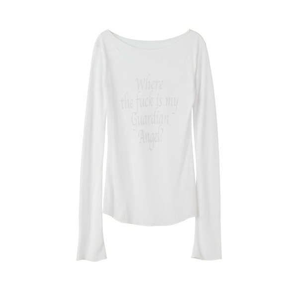 SC24S217 Lettering Tencel T-shirt White