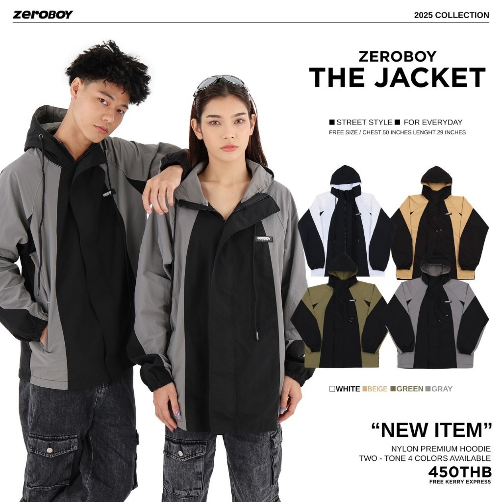ZEROBOY - THE JACKET “ แจ็คเก็ตรุ่นใหม่ล่าสุด 4 สี “