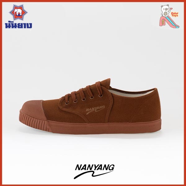 รองเท้านักเรียน รองเท้าผ้าใบ รองเท้านันยาง Nanyang รุ่น 205-S ขนาด 30-47 นันยาง