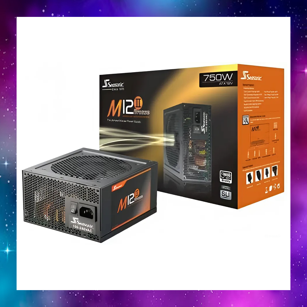 Seasonic SS-750AM แหล่งจ่ายไฟ 750W ATX12V 80+ Bronze เทคโนโลยี Active PFC และการควบคุมพัดลมอัจฉริยะ