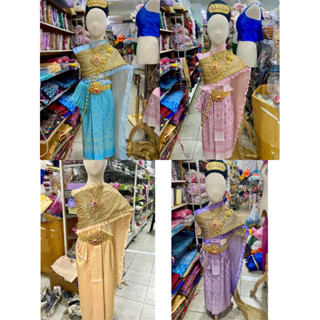 (พร้อมส่ง)ชุดไทย เฉพาะผ้าถุงเด็กใส่ประกวด