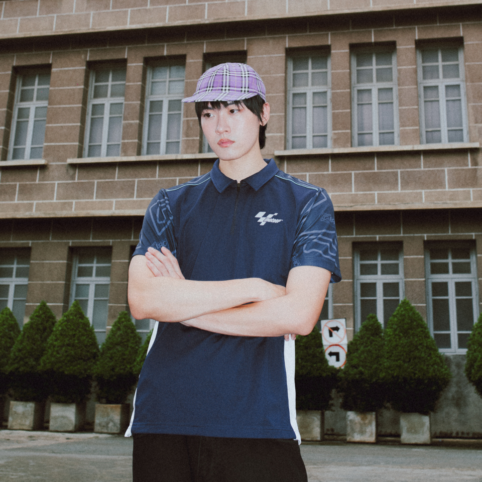 MotoGP™ NAVY #THAIGP HALF-ZIP POLO 2024