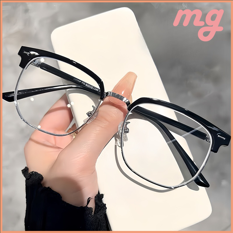 [จัดส่งในกทม]แว่นกรองแสง (สายตาสั้น-50ถึง-400)สายตาสั้น เลนส์BlueBlock กรองแสงสีฟ้าจากคอมมือถือ100% สำหรับผู้ชายผู้หญิง