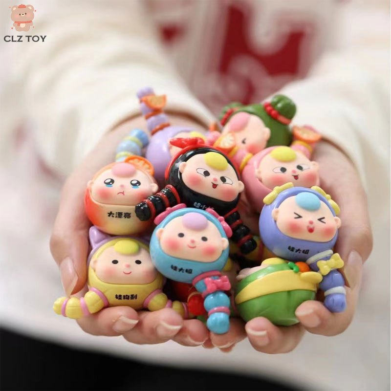 YCYL พร้อมส่ง ชุดสติ๊กเกอร์ตู้เย็น Baby Three Baby Sister Mini Bean(18 ชิ้น)